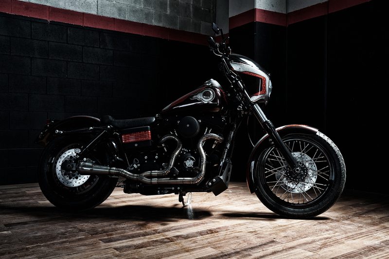 Harley-Davidson Dyna Candy Devil — The Dyna in profile.