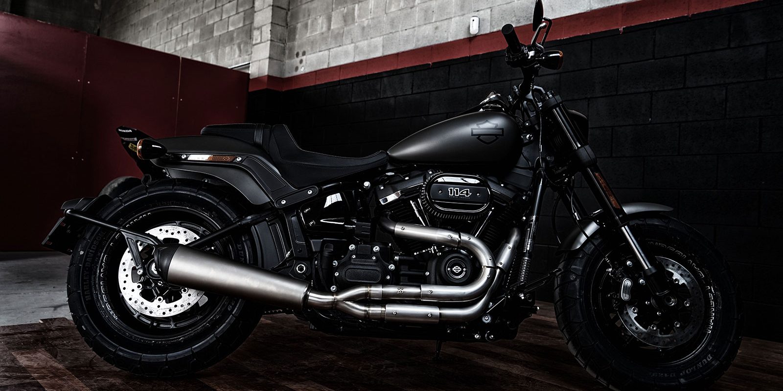 The Fat Bob in profile