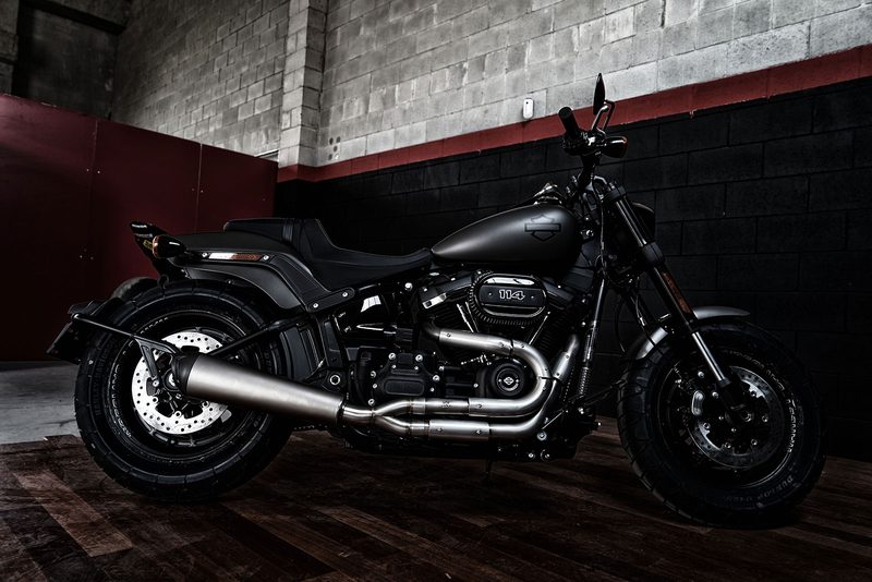 Harley-Davidson Fat Bob Pro Street — The Fat Bob in profile.