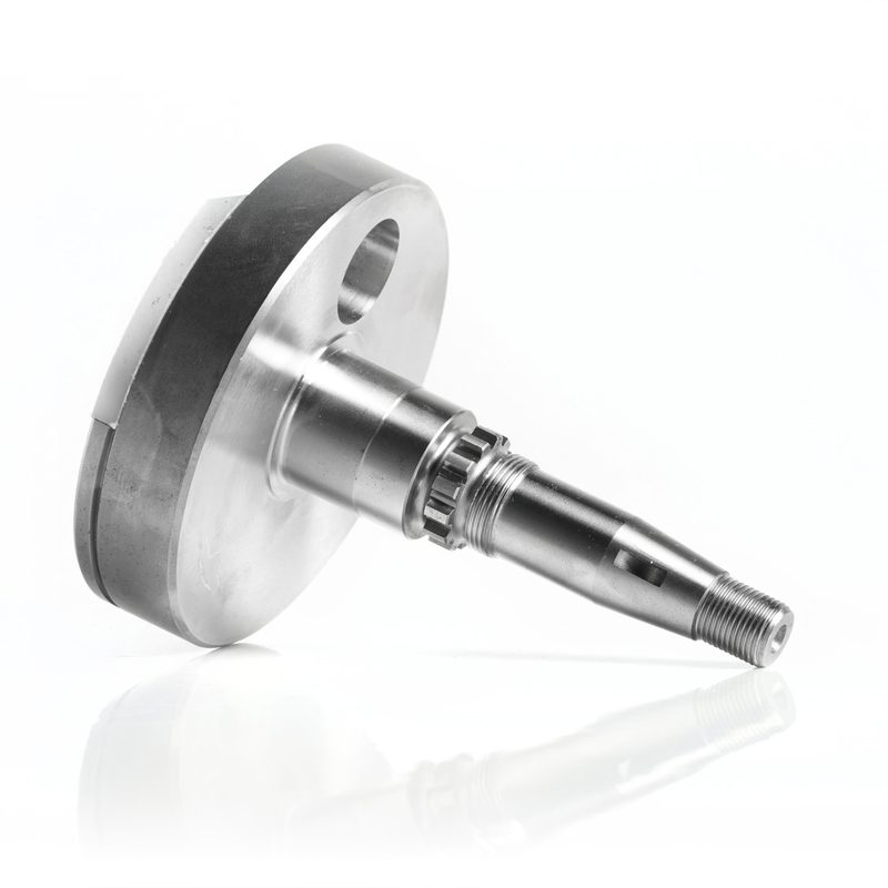 A crankshaft, side view