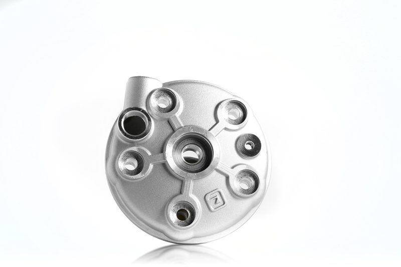 IAMETECH, product still life — A cylinder head, with its screw seats.