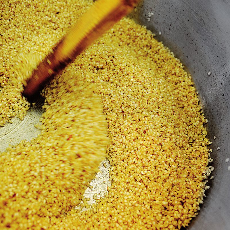 Rice in the pot