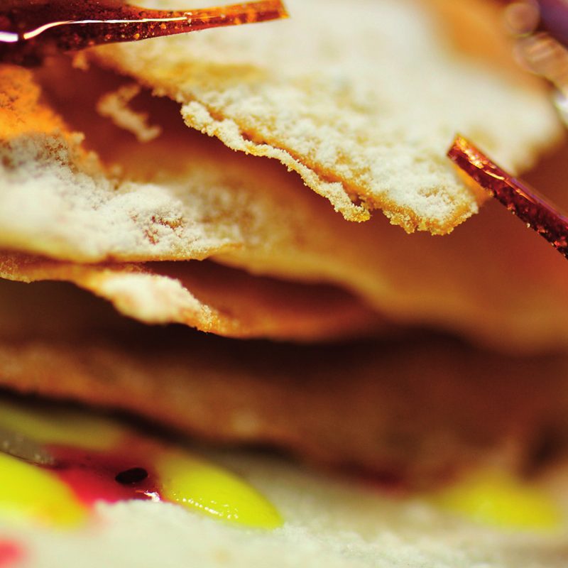Crisp puff pastry