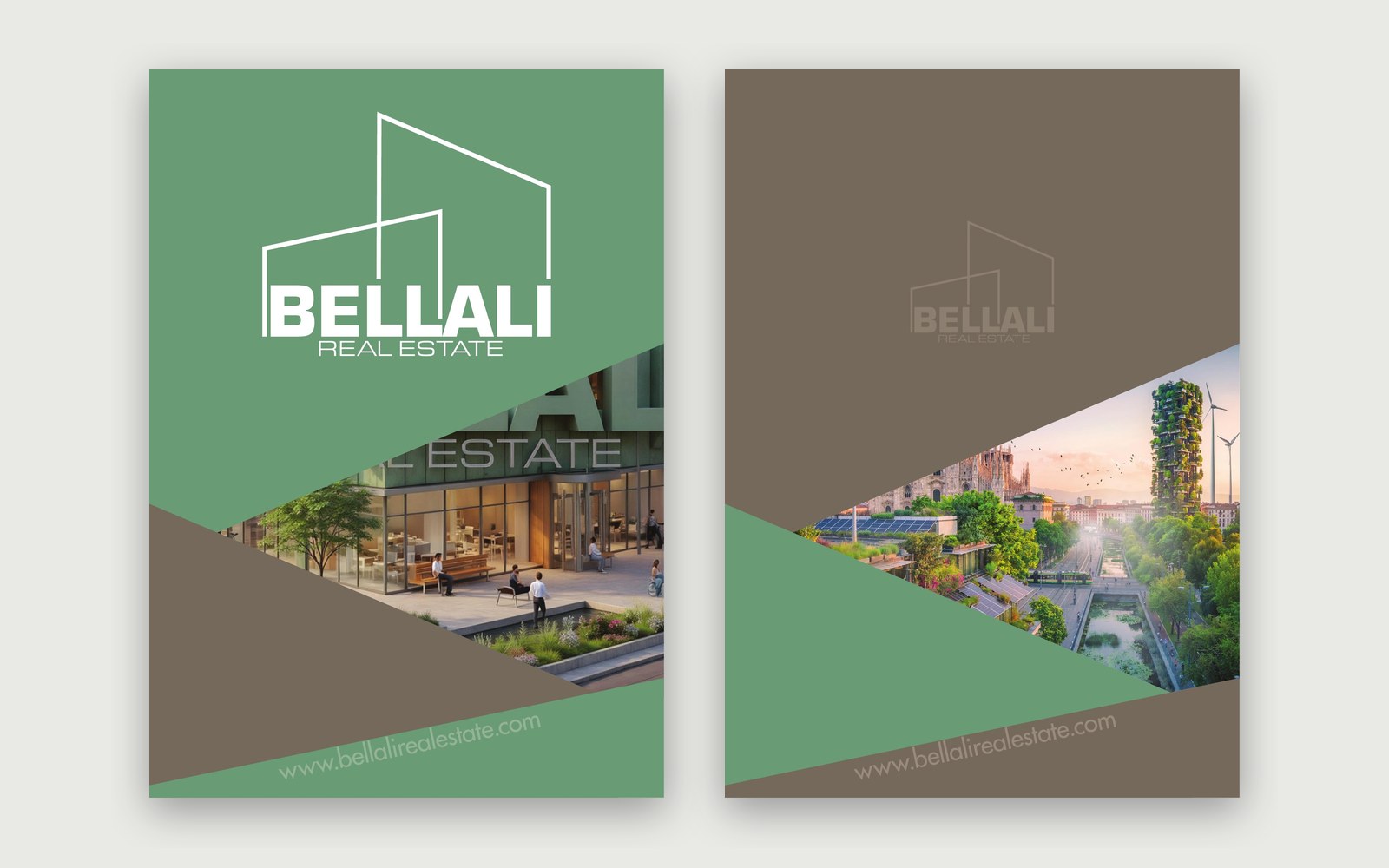 Bellali Real Estate — 2026 Portfolio — The front and back cover of the portfolio.