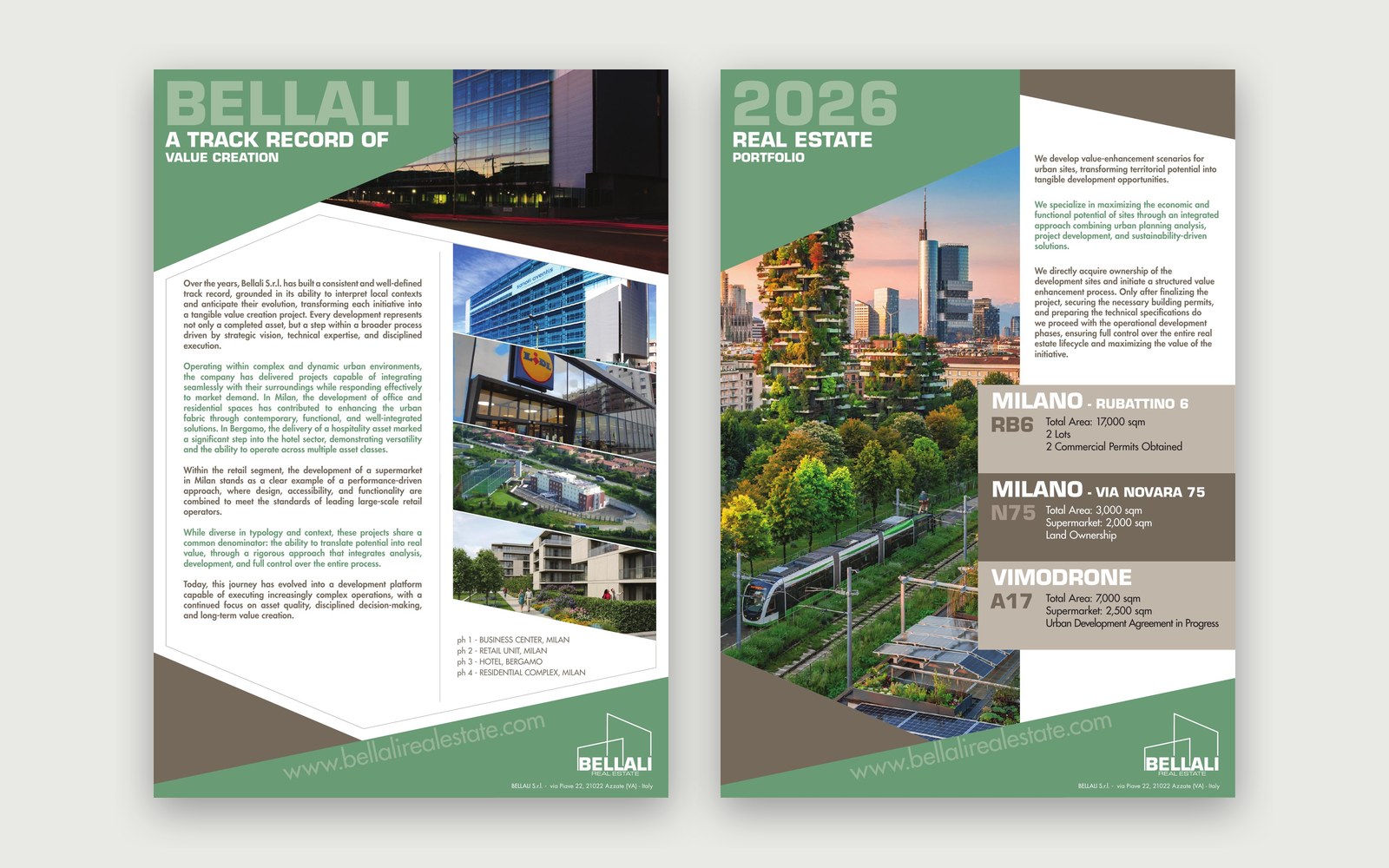 Bellali Real Estate — 2026 Portfolio — The track record and the 2026 portfolio.