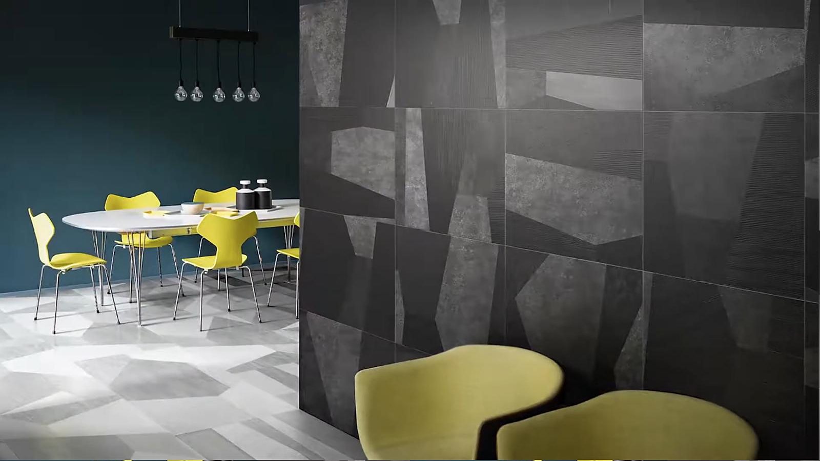 Ceramica Bardelli — A frame from the video: the group's collections in room settings.