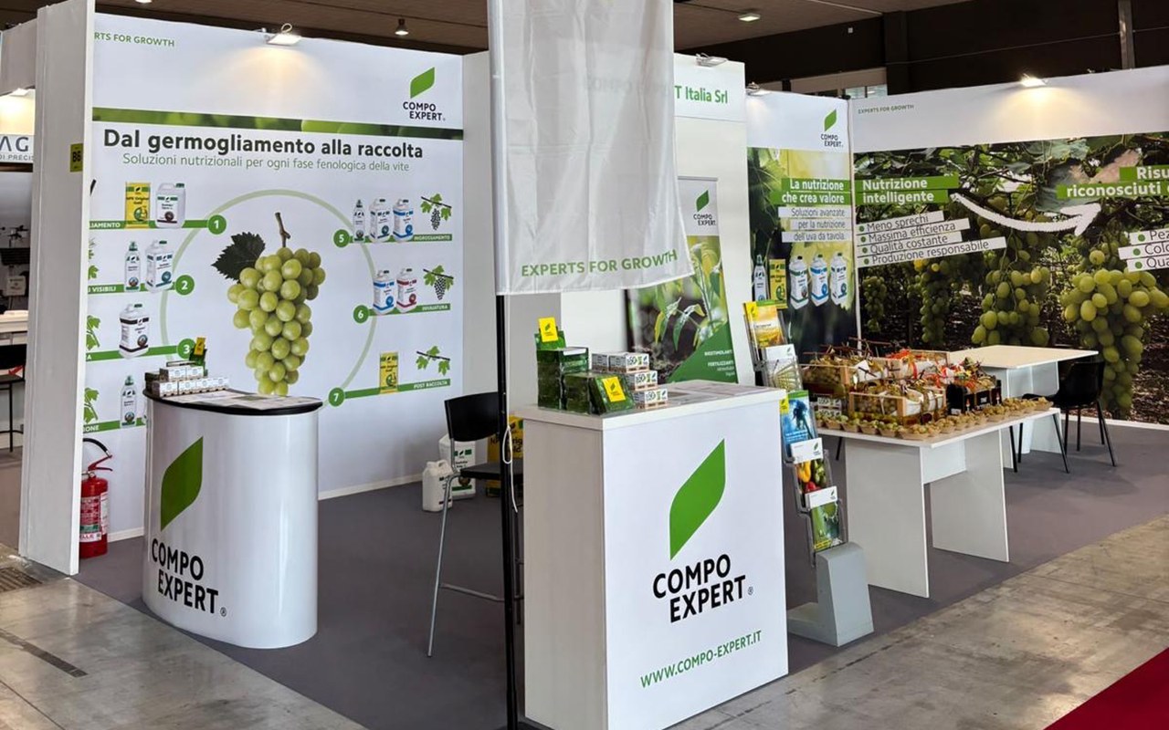 COMPO EXPERT — LUV 2026 stand — The COMPO EXPERT stand at LUV 2026, at the Fiera del Levante in Bari.