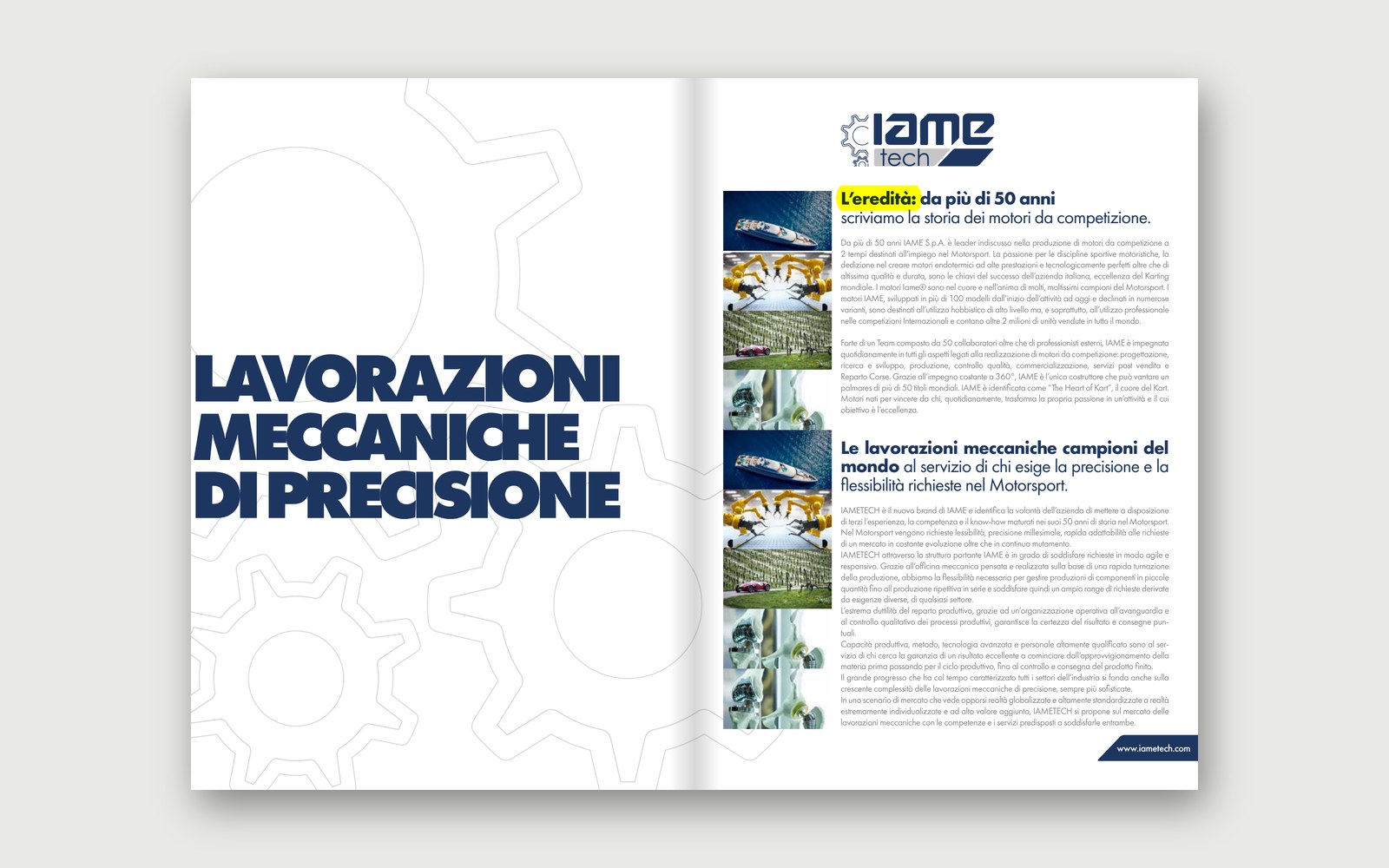 IAMETECH — Brochure — Precision machining and IAME's heritage in motorsport.