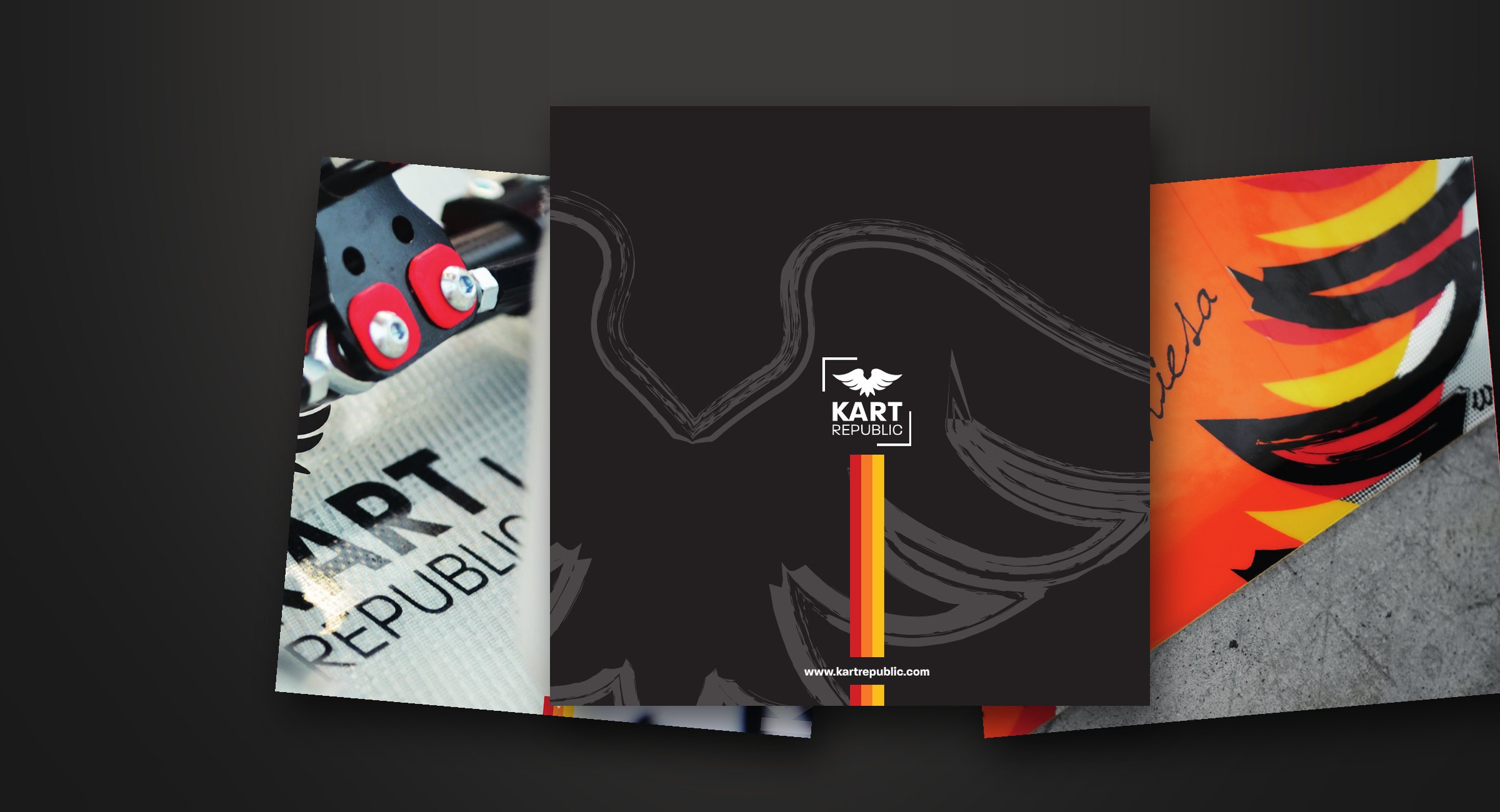 Kart Republic — Brochure — The Kart Republic brochure: cover and inside pages.