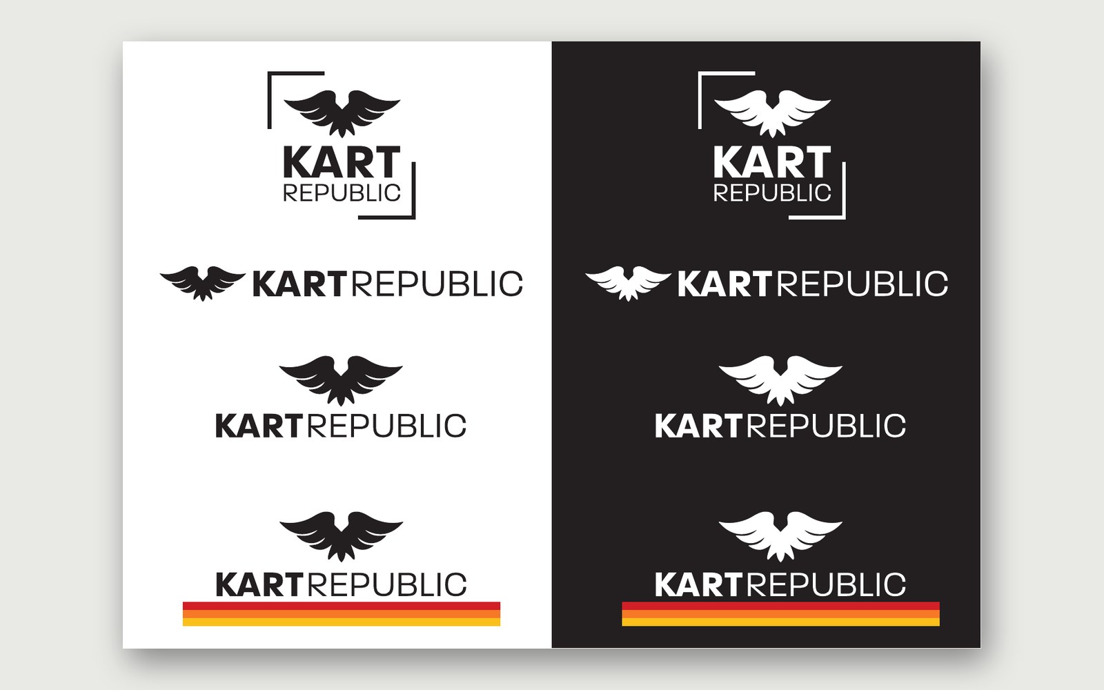 Kart Republic — The Kart Republic logo reversed out.