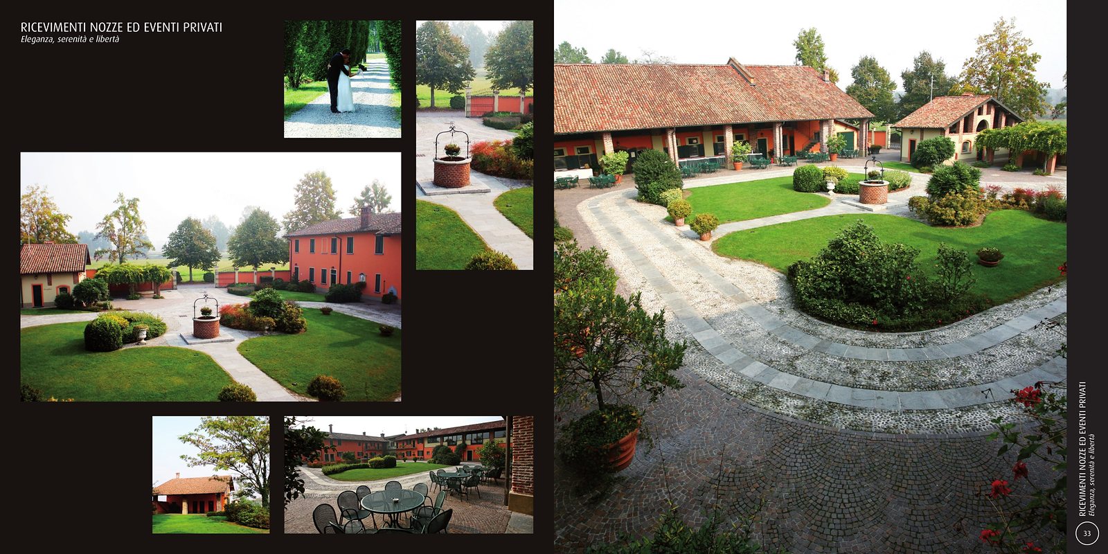 La Barcella — Weddings and events: the courtyard, the garden and the halls.