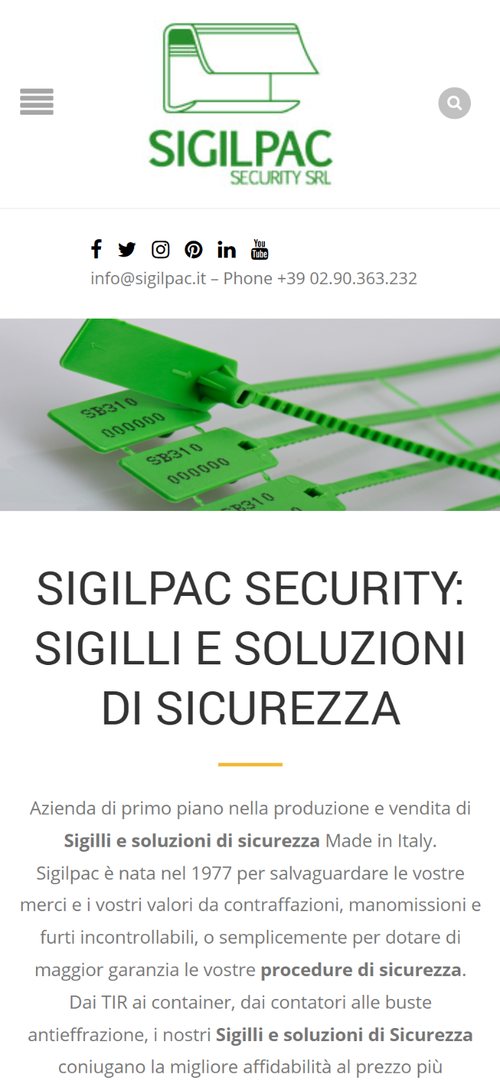 Sigilpac — La home su telefono.