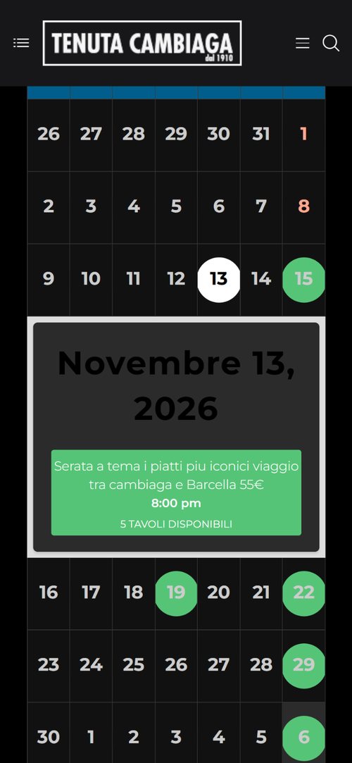 Tenuta Cambiaga — Choosing the evening on a phone.